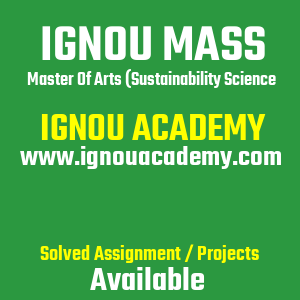IGNOU MASS SOLVED ASSIGNMENT 2025 2026